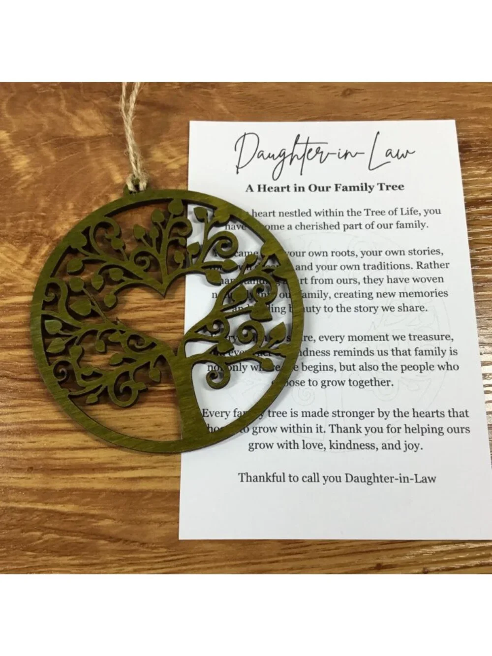 Handmade daughter law
